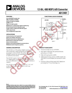 AD12401-326JWS datasheet  